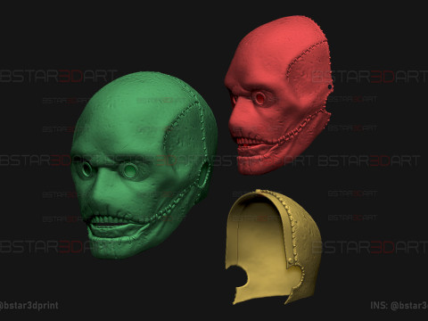 Slipknot Corey Taylor Mask High Quality Details For Halloween Cosplay Model Cetak 3D
