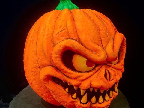 Jack-O-Lantern Wearable - Pumpkin Decoration and Cosplay for Halloween 3D Druckmodell