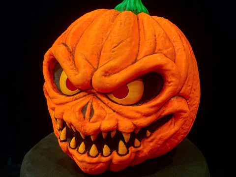 Jack-O-Lantern Wearable - Pumpkin Decoration and Cosplay for Halloween 3D Druckmodell