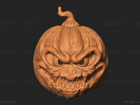 Jack-O-Lantern Wearable - Pumpkin Decoration and Cosplay for Halloween 3D Druckmodell