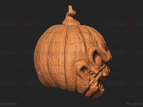 Jack-O-Lantern Wearable - Pumpkin Decoration and Cosplay for Halloween 3D Druckmodell