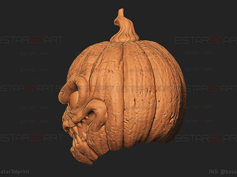 Jack-O-Lantern Wearable - Pumpkin Decoration and Cosplay for Halloween 3D Druckmodell