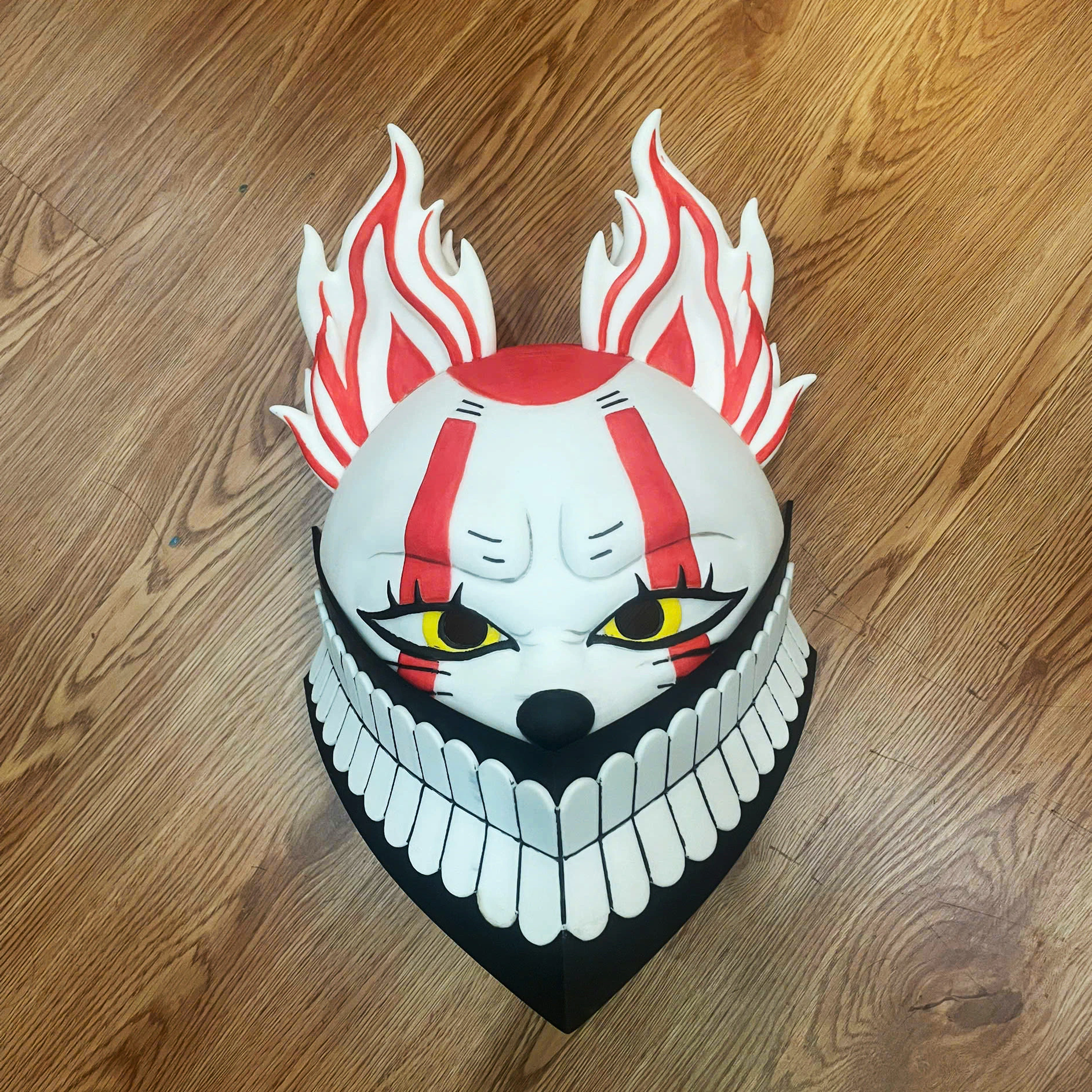 Okarun x Lucky Cat Face Mask - Dandadan Anime Cosplay 3D Print Model .c4d .max .obj .3ds .fbx .stl .blend 