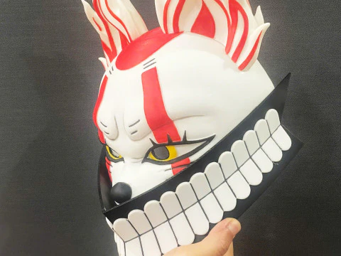 Okarun x Lucky Cat Face Mask - Dandadan Anime Cosplay 3D Print Model