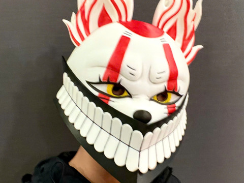 Okarun x Lucky Cat Face Mask - Dandadan Anime Cosplay Modelo de impresión 3D
