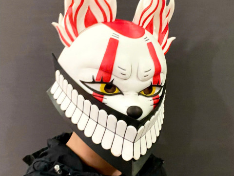 Okarun x Lucky Cat Face Mask - Dandadan Anime Cosplay Modelo de impresión 3D