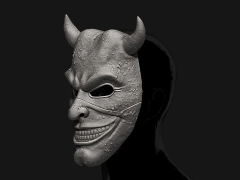 Black Phone 2 Mask - Halloween Cosplay 3D Print Model