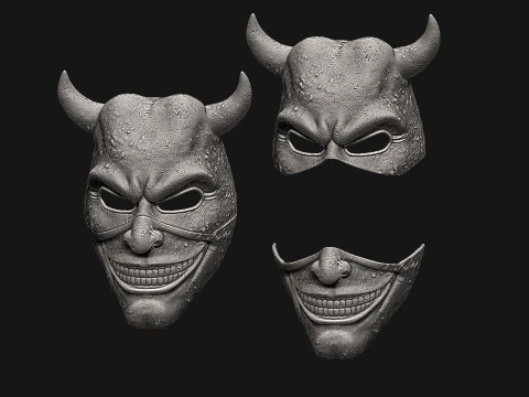 Black Phone 2 Mask - Halloween Cosplay 3D Print Model
