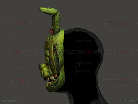 弗莱迪的五夜后宫 春季陷阱面具 - 万圣节角色扮演 3D 打印模型