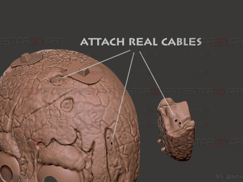 弗莱迪的五夜后宫 春季陷阱面具 - 万圣节角色扮演 3D 打印模型