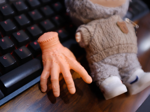 Labubu Accessories Toys - Thing Hand Wednesday Cosplay 3D Принт Модель