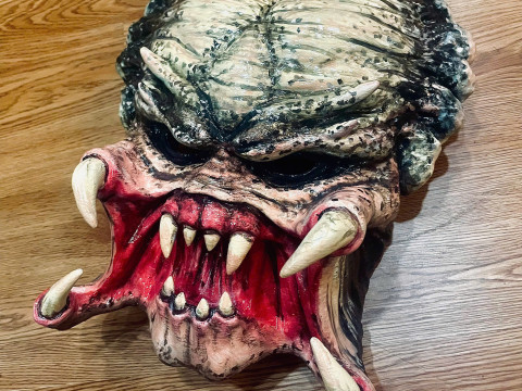 Dekorasi Topeng Predator yang Dapat Dipakai - cosplay Halloween Model Cetak 3D