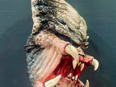 Dekorasi Topeng Predator yang Dapat Dipakai - cosplay Halloween Model Cetak 3D
