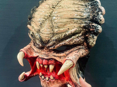 Dekorasi Topeng Predator yang Dapat Dipakai - cosplay Halloween Model Cetak 3D
