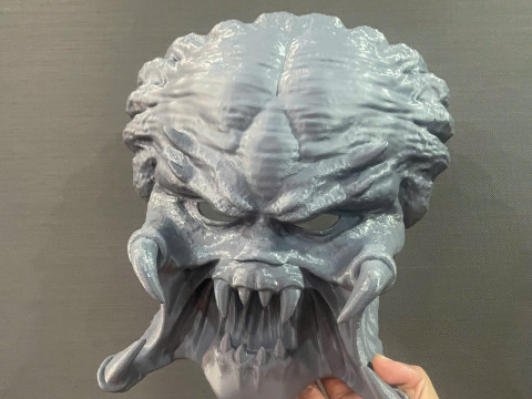 Dekorasi Topeng Predator yang Dapat Dipakai - cosplay Halloween Model Cetak 3D