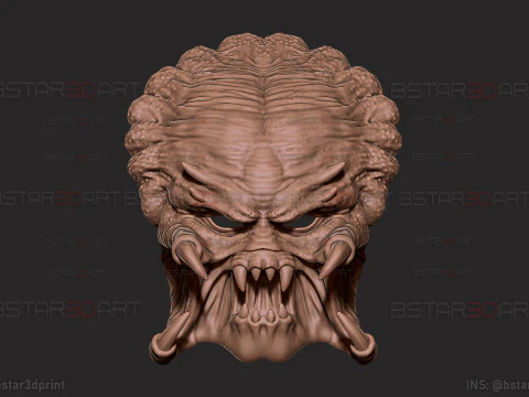 The Predator Mask Decor Wearable - Halloween cosplay 3D Print Model