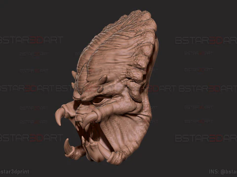 The Predator Mask Decor Wearable - Halloween cosplay 3D Print Model