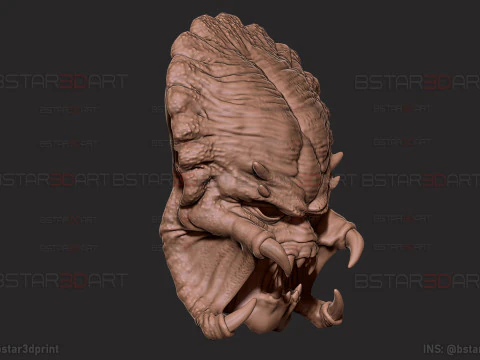 The Predator Mask Decor Wearable - Halloween cosplay 3D Print Model