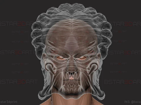 The Predator Mask Decor Wearable - Halloween cosplay 3D Print Model