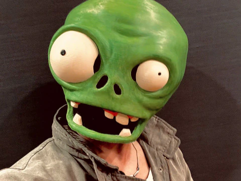 ゾンビ植物の頭の装飾ウェアラブル - Plants vs Zombies コスプレ 3Dプリントモデル