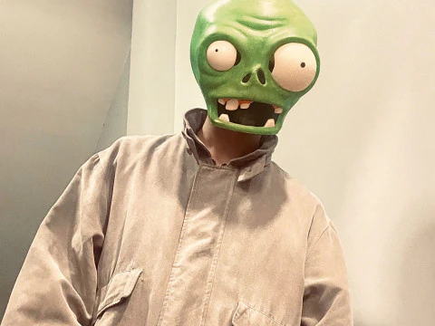 Zombie Plant Head Decoration Wearable - Plants vs Zombies cosplay 3D Print Model