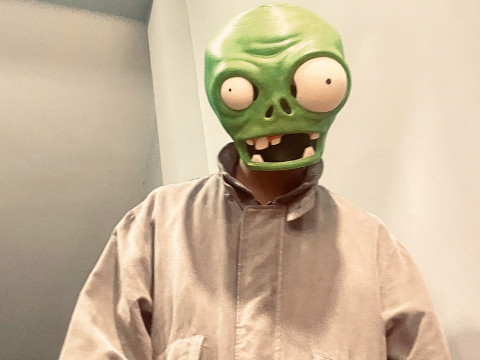 Zombie Plant Head Decoration Wearable - Plants vs Zombies cosplay 3D Print Model