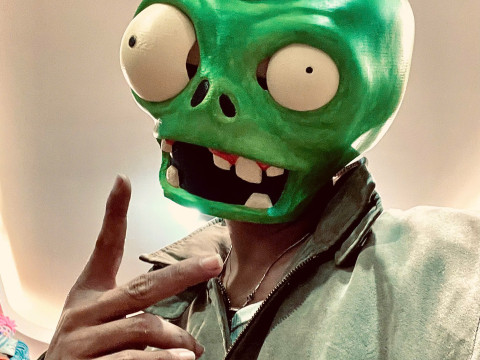 Zombie Plant Head Decoration Wearable - Plants vs Zombies cosplay 3D Print Model