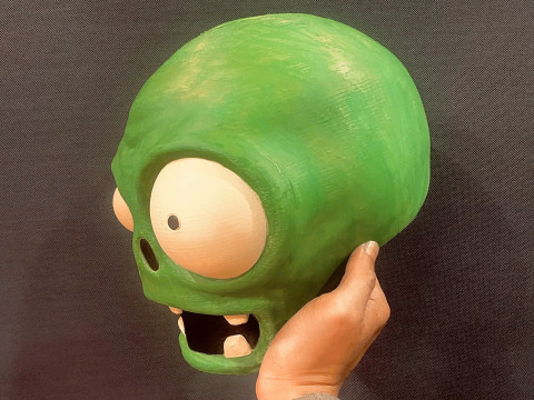 Zombie Plant Head Decoration Wearable - Plants vs Zombies cosplay 3D Print Model
