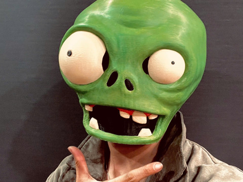 Zombie Plant Head Decoration Wearable - Plants vs Zombies cosplay 3D Print Model