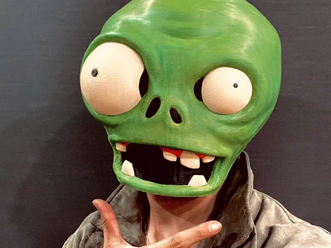 Zombie Plant Head Decoration Wearable - Plants vs Zombies cosplay 3D Print Model