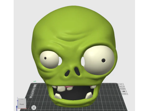 Zombie Plant Head Decoration Wearable - Plants vs Zombies cosplay 3D Print Model