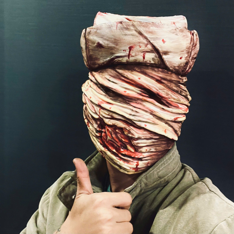 Tête d'infirmière Silent Hill, Cosplay portable Modèles 3D en vedette .c4d .max .obj .3ds .fbx .stl .blend 