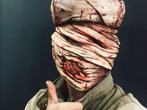 Носимая голова медсестры Silent Hill для косплея 3D Принт Модель