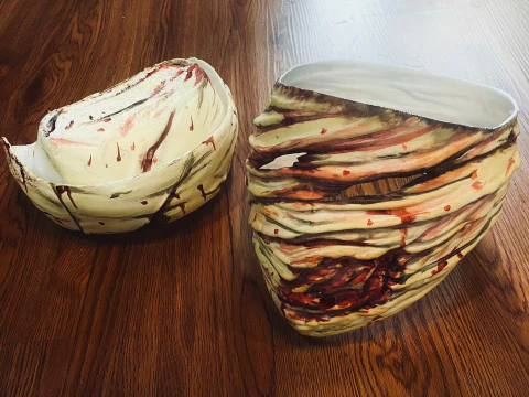 Cosplay Kepala Perawat Silent Hill yang Dapat Dipakai Model Cetak 3D