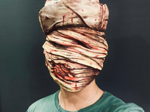 Tête d'infirmière Silent Hill, Cosplay portable Modèles 3D en vedette