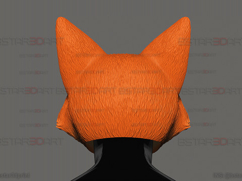 Zootopia 2 - Нік Уайлд Голова Рудої Лисиці 3D Принт Модель