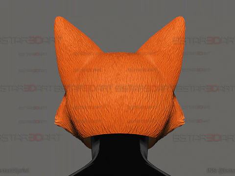 Zootopia 2 - Nick Wilde Red Fox Head Wearable 3D Print Model