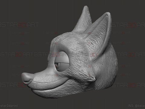 Zootopia 2 - Нік Уайлд Голова Рудої Лисиці 3D Принт Модель