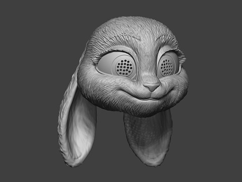 Zootopia 2 - Cabeça de Judy Hopps vestível Modelo de Impressão 3D