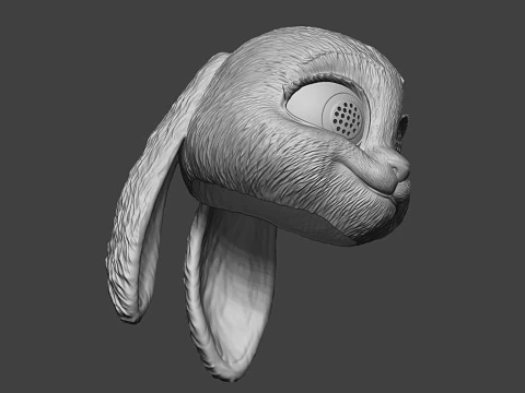 Zootopia 2 - Judy Hopps Head Wearable 3D Print Model