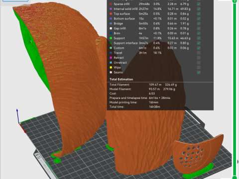 Zootopia 2 - Cabeça de Judy Hopps vestível Modelo de Impressão 3D