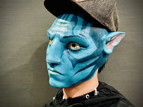 Jake Sully Head Mask Wearable - Avatar movie 2025 3D Print Model