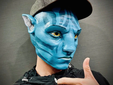 Jake Sully Head Mask Wearable - Avatar movie 2025 3D Print Model