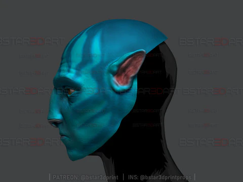 Jake Sully Head Mask Wearable - Avatar movie 2025 3D Print Model