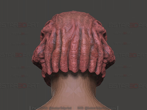 Vecna ​​Temporada 5 - Decoraci&oacute;n de m&aacute;scara de cabeza usable - Stranger Things 2025 cosplay Modelo de impresión 3D