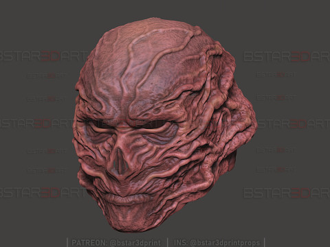 Vecna ​​Temporada 5 - Decoraci&oacute;n de m&aacute;scara de cabeza usable - Stranger Things 2025 cosplay Modelo de impresión 3D