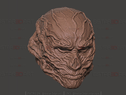 Vecna ​​Temporada 5 - Decoraci&oacute;n de m&aacute;scara de cabeza usable - Stranger Things 2025 cosplay Modelo de impresión 3D