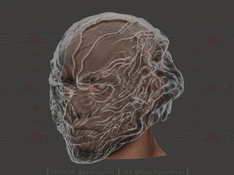 Vecna Season 5 - Head Mask Decoration Wearable - Stranger Things 2025 cosplay 3D Print Model