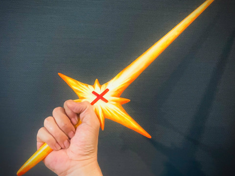 Espada Hiromi Higuruma - Arquivo STL de Arma - Jujutsu Kaisen Modelo de Impressão 3D