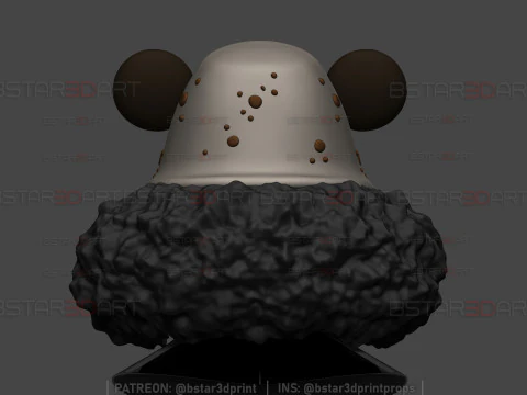 Kuma One Piece Hat and Hair - One Piece Anime Cosplay 3D Print Model